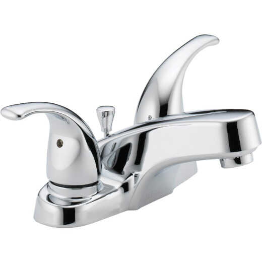 Peerless Chrome 2-Handle Lever 4 In. Centerset Bathroom Faucet with Pop-Up