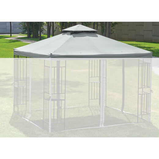 Outdoor Expressions 13 Ft. x 13 Ft. Gray Replacement Gazebo Netting